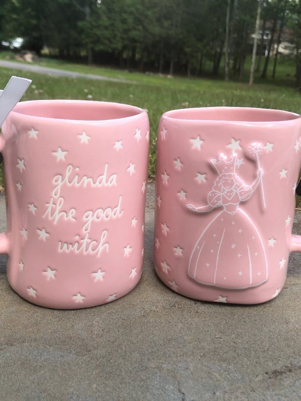 NWT Rae Dunn Wizard of Oz Glinda The Good Witch Pink Mug